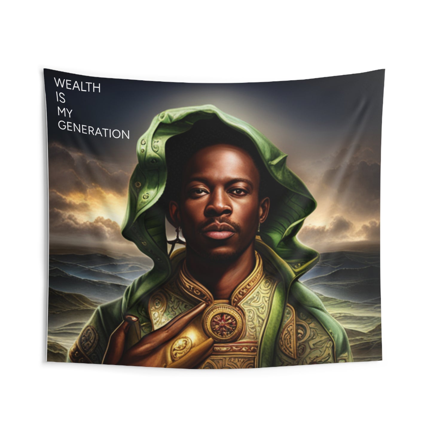 (WEALTH IS MY GENERATION)Indoor Wall Tapestries