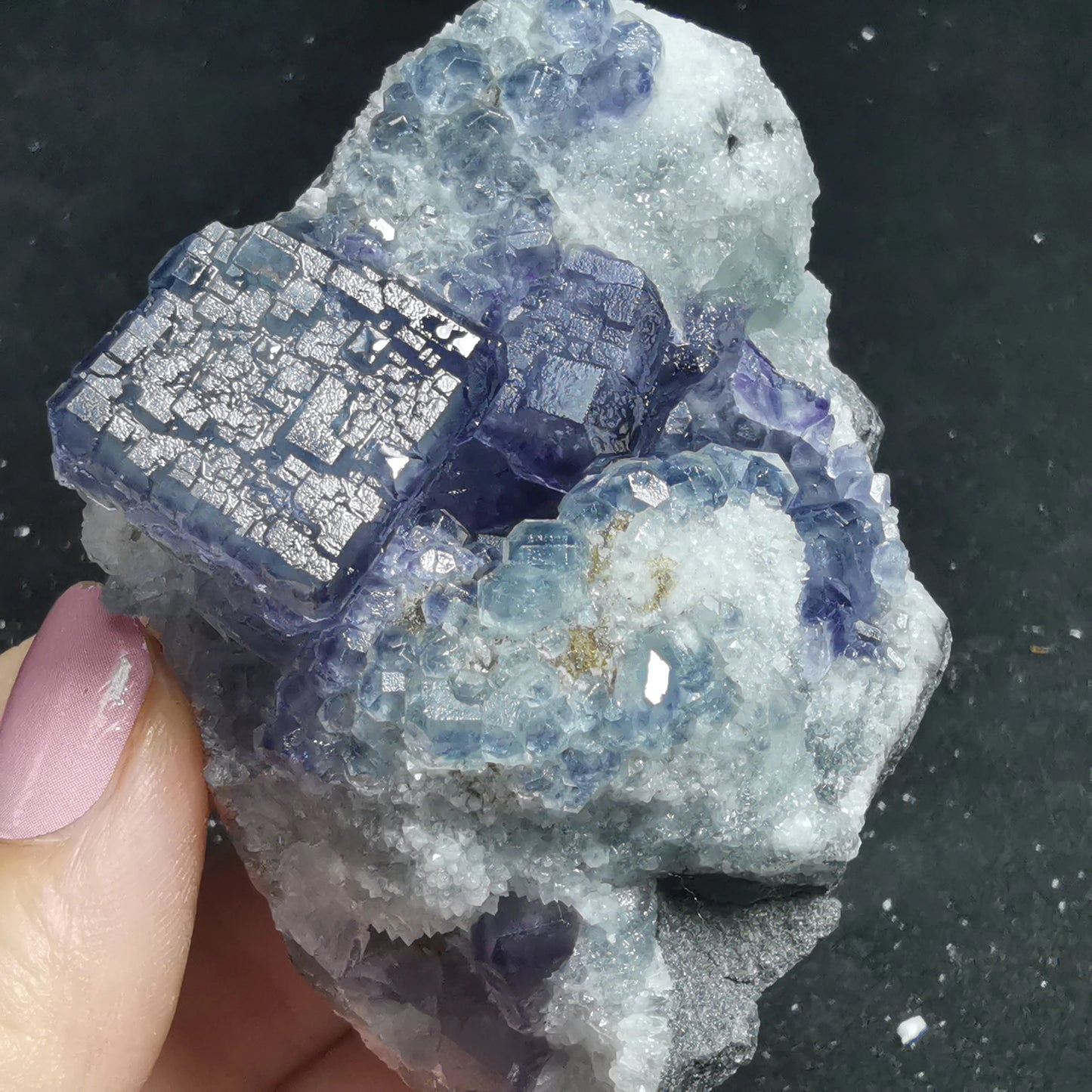 101.4gNatural green blue fluorite and quartz mineral raw stone teaching specimen healing energy QUARTZ GEM home decoration