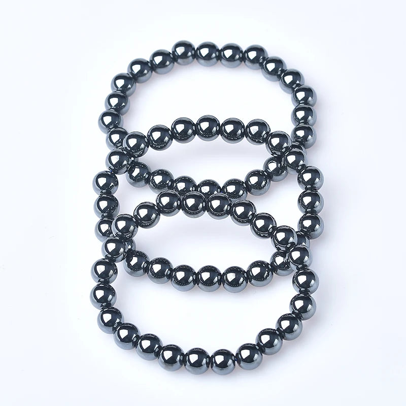 1pc Natural Terahertz Bracelets Mineral Stone Mineral Raw Crystals Gem Ornaments Stone Healing Stone Charm Ladies Jewelry Gifts