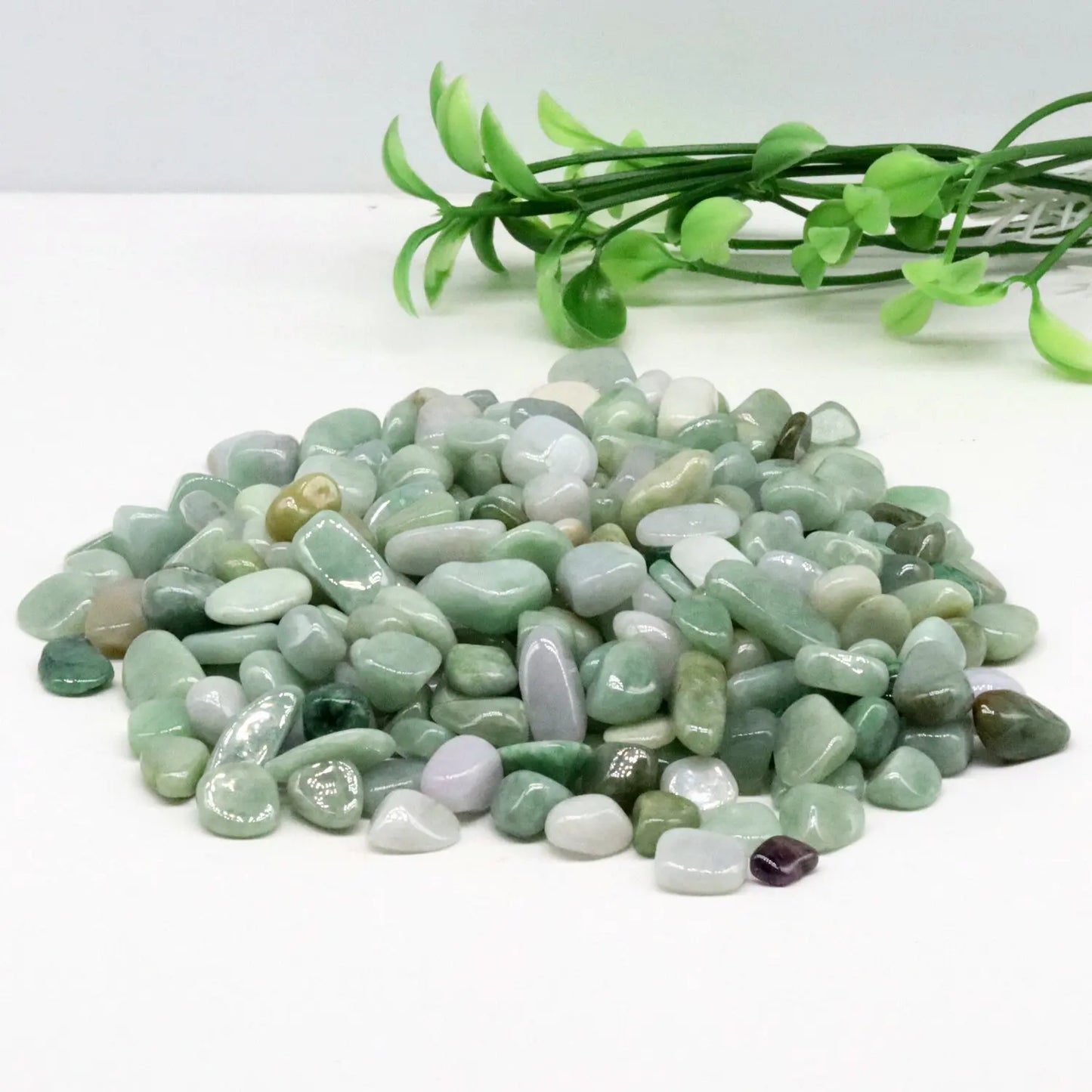 Natural Crystal Jadeite, Raw Gem Mineral Stone, Rock Gravel Specimen, Healing Reiki, 9-12mm, 100g