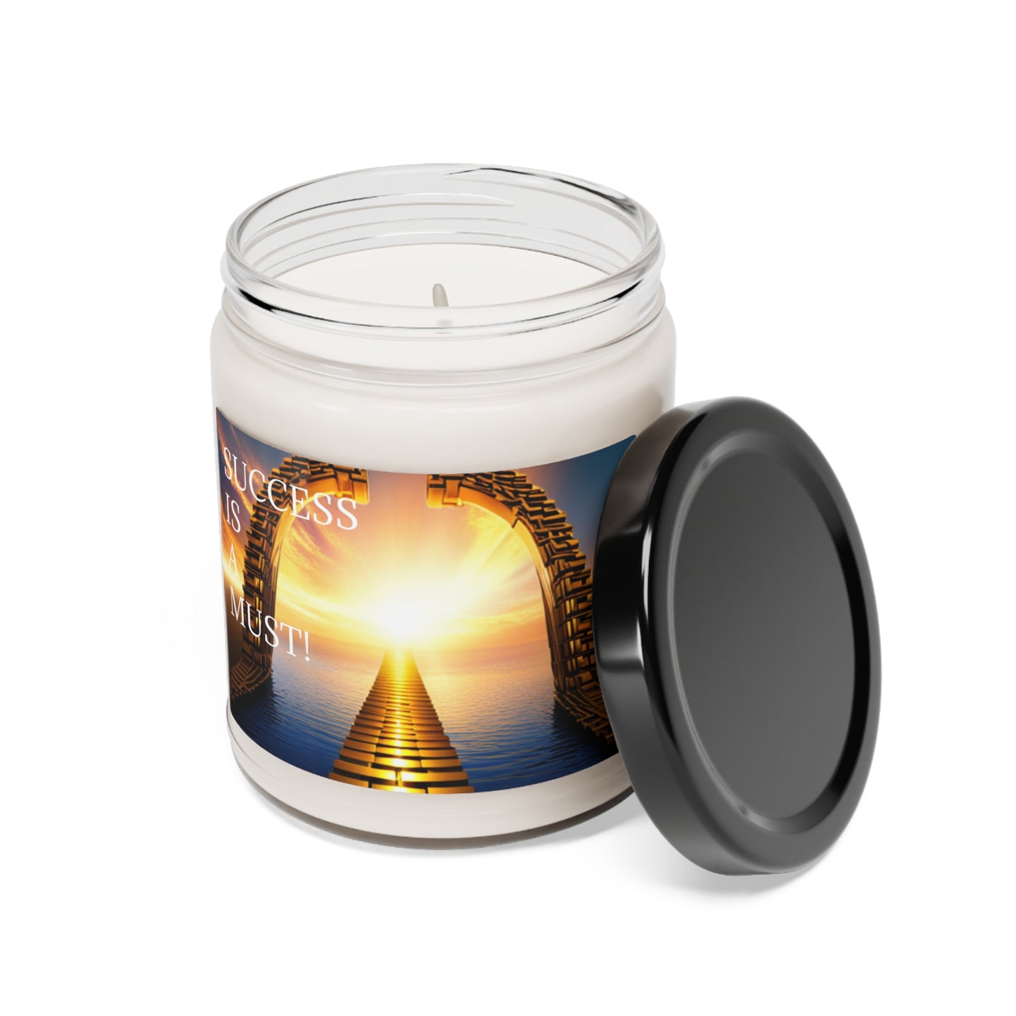 ( SUCCESS IS A MUST ) Scented Soy Candle, 9oz