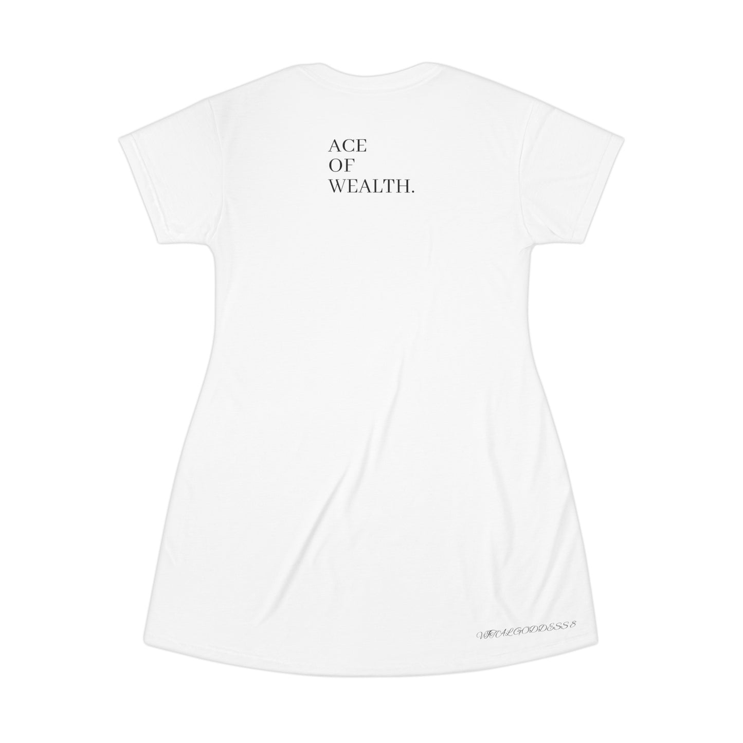 (ACE OF WEALTH)T-Shirt Dress (AOP)