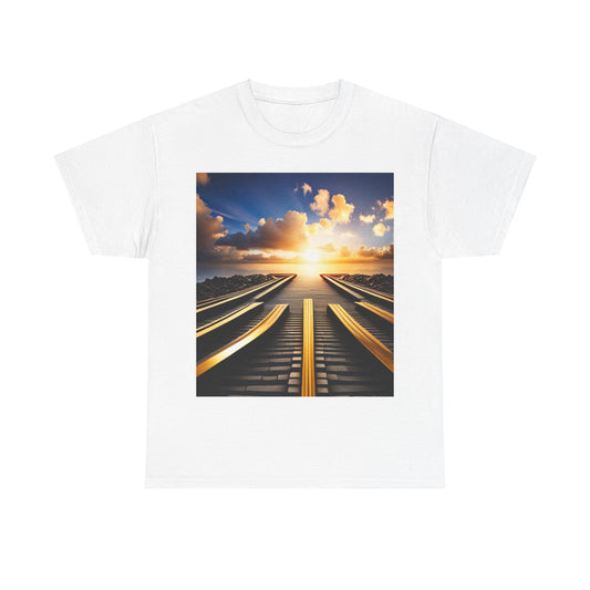 (ROAD OPEN)Unisex Heavy Cotton Tee