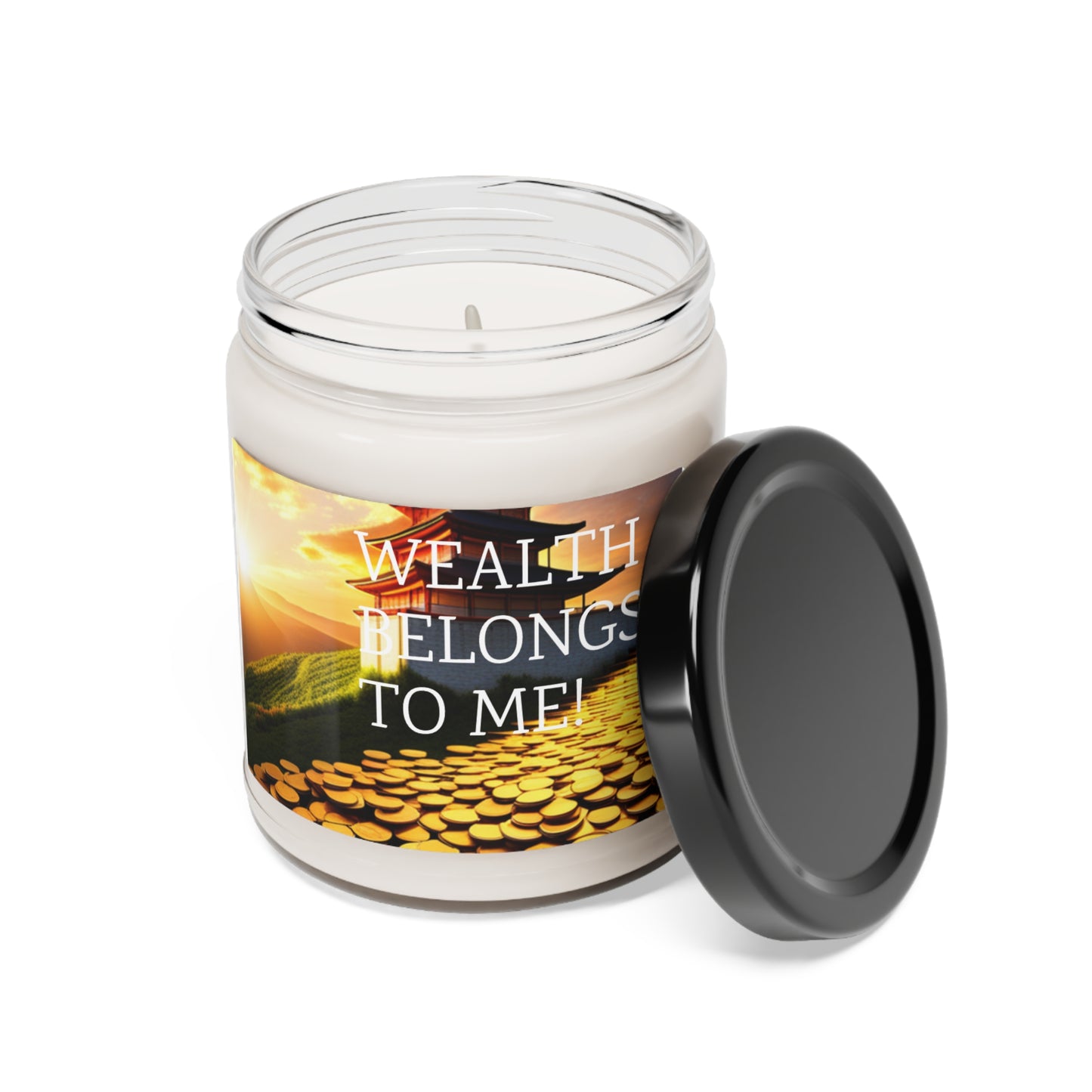 (WEALTH BELONGS TO ME)Scented Soy Candle, 9oz