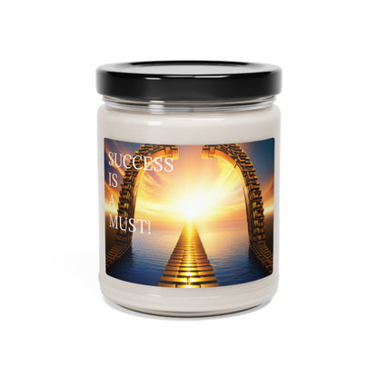 ( SUCCESS IS A MUST ) Scented Soy Candle, 9oz