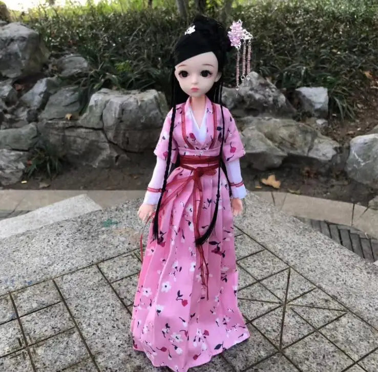 2024 Traditional Chinese Collectible Dolls Girls Toy Ancient Beautiful Vintage Style With Accessories 30CM Ethnic Dolls ZL130