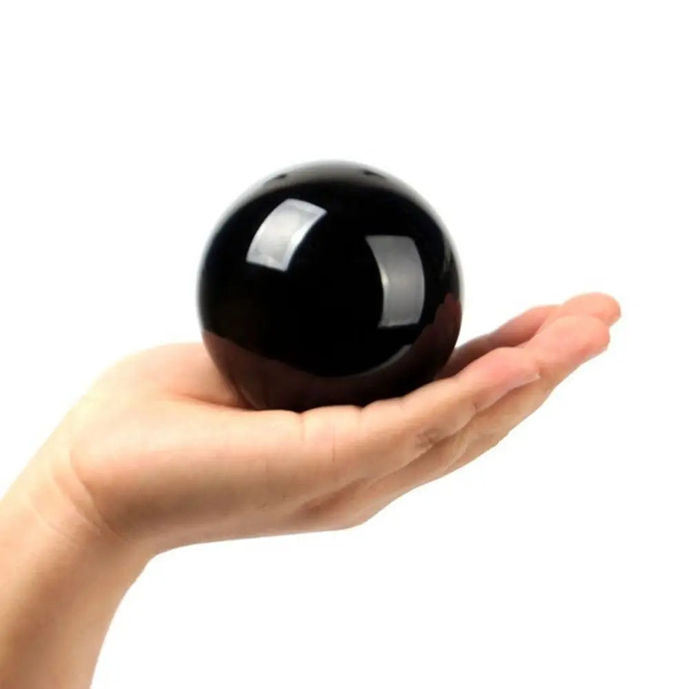 30mm/40mm/50mm New Natural Gemstone Smelting Reiki Healing Black Obsidian Large Sphere Quartz Stone Crystal Ball