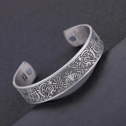 Vintage Tree of Life Magnetic Copper Bracelet Open Bracelet Classic Fashion Men and Women Party Banquet Accessories Wholesale