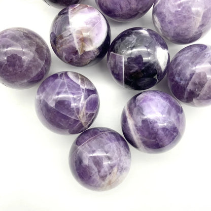 1pc Natural Dream Amethyst Quartz Sphere Crystal Ball Stones Gem Healing Stones Gifts Decor Minerals Aesthetic Room Decor