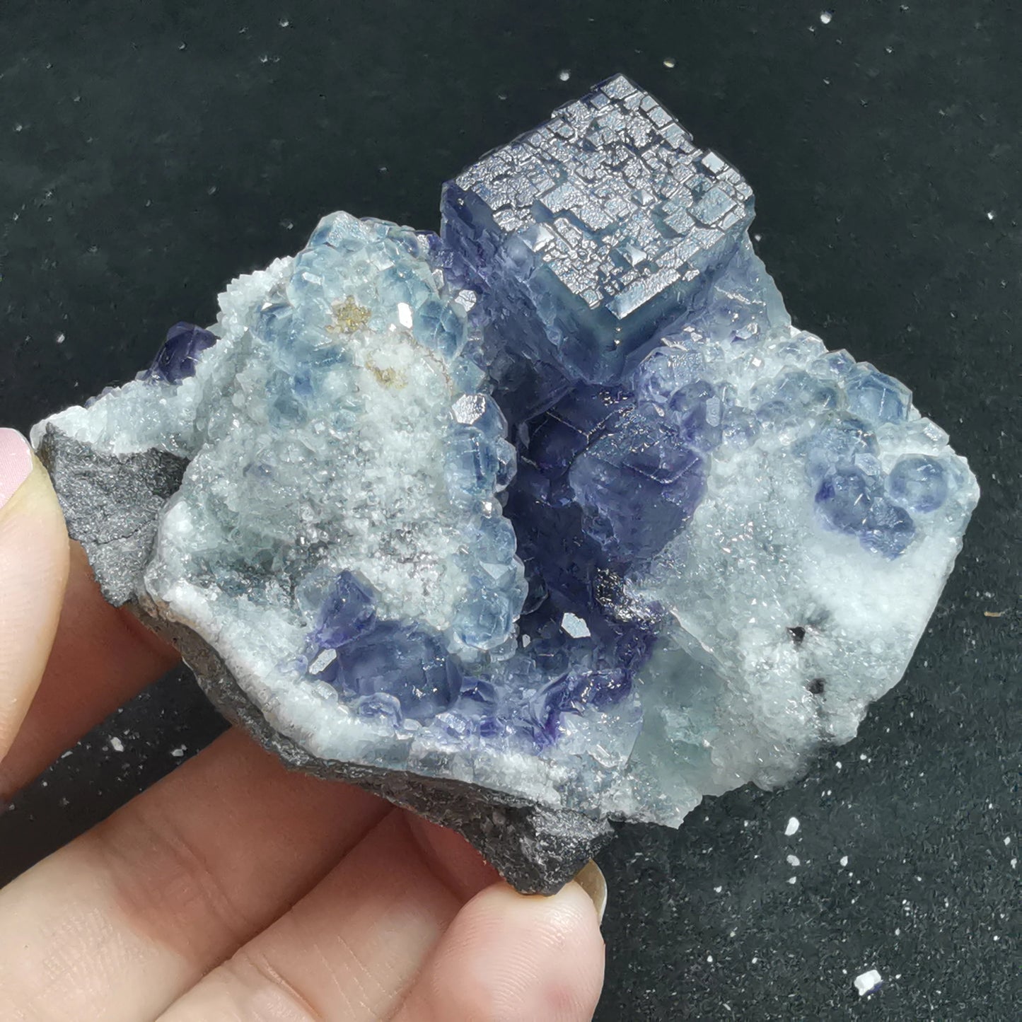 101.4gNatural green blue fluorite and quartz mineral raw stone teaching specimen healing energy QUARTZ GEM home decoration