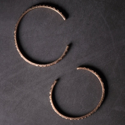 Hammered Solid Copper Metal Bracelet Rustic Vingtage Punk Unisex Cuff Bangle Viking Handmade Jewelry Gift for Men Women