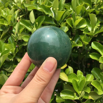 55mm Natural Green Aventurine Gem Stones Round Ball Crystal Healing Sphere