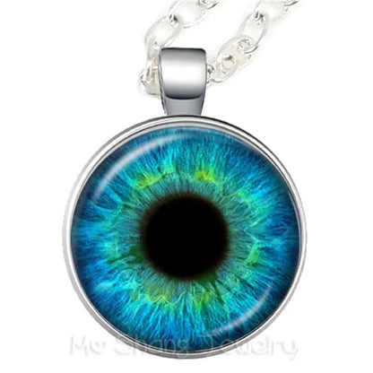 1PC Colorful Eye Third Eye Jewelry Evil Eye Pendant Necklace For Women Sweater Chain Gift For Her