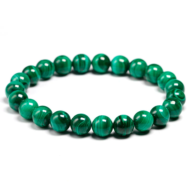AAAAA Natural Malachite Bracelet Women Jewelry Natural Stone Stretch Couple Bracelet For Men Malachite Gem Beads Bracelets