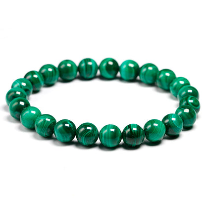 AAAAA Natural Malachite Bracelet Women Jewelry Natural Stone Stretch Couple Bracelet For Men Malachite Gem Beads Bracelets