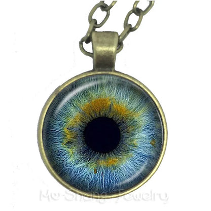 1PC Colorful Eye Third Eye Jewelry Evil Eye Pendant Necklace For Women Sweater Chain Gift For Her