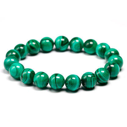 AAAAA Natural Malachite Bracelet Women Jewelry Natural Stone Stretch Couple Bracelet For Men Malachite Gem Beads Bracelets