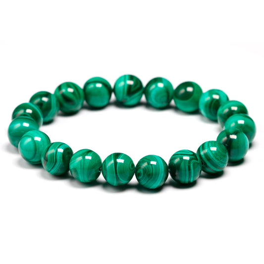AAAAA Natural Malachite Bracelet Women Jewelry Natural Stone Stretch Couple Bracelet For Men Malachite Gem Beads Bracelets