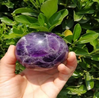 60mm Best!  Natural Dream Amethyst Crystal sphere ball Orb Gem Stone For Gifts