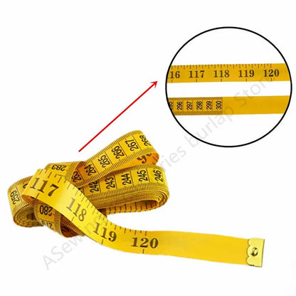 High Quality 120 Inch/300cm Body Measuring Ruler Sewing Tailor Tape Measure Centimeter Meter Sewing Measuring Tape Soft Ruler