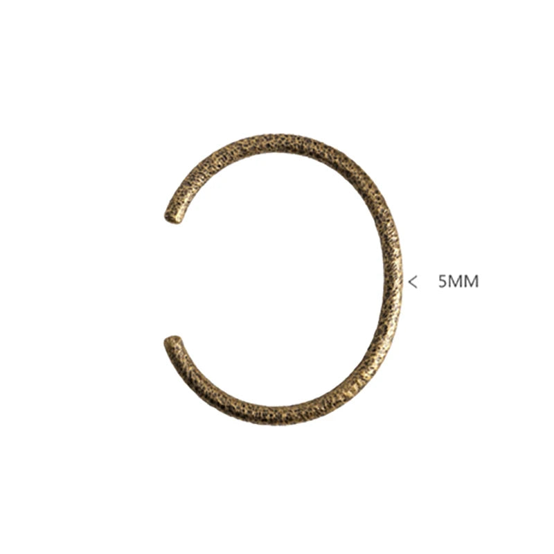 Jewelry Sets Cuff Solid Copper Bracelet Rustic Metal Oxidized Punk Bangle Viking Handmade Unisex Couple Accessories Handcuff