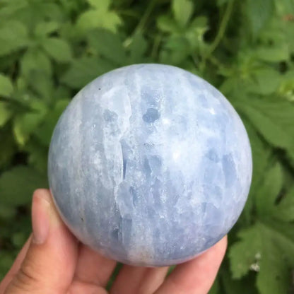 Beautiful Natural Blue Celestite Quartz Sphere Crystal Ball Stones Gem Healing Stones Gifts Healing Decor Minerals  Product Desc