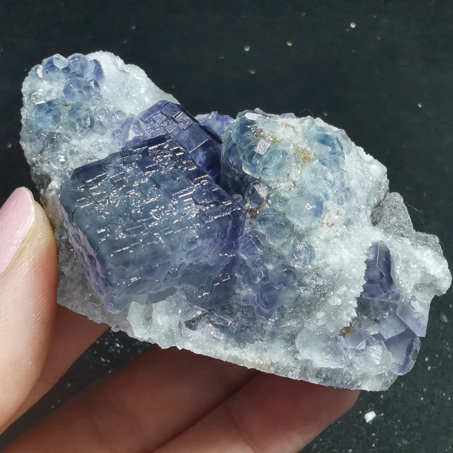 101.4gNatural green blue fluorite and quartz mineral raw stone teaching specimen healing energy QUARTZ GEM home decoration