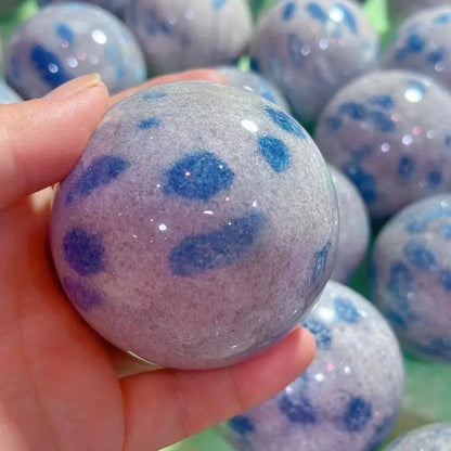 70mm Natural Stone Poilshed Quartz K2 Crystal Gemstone Sphere Healing Gem Craft Reiki Feng Shui Decoration Ball