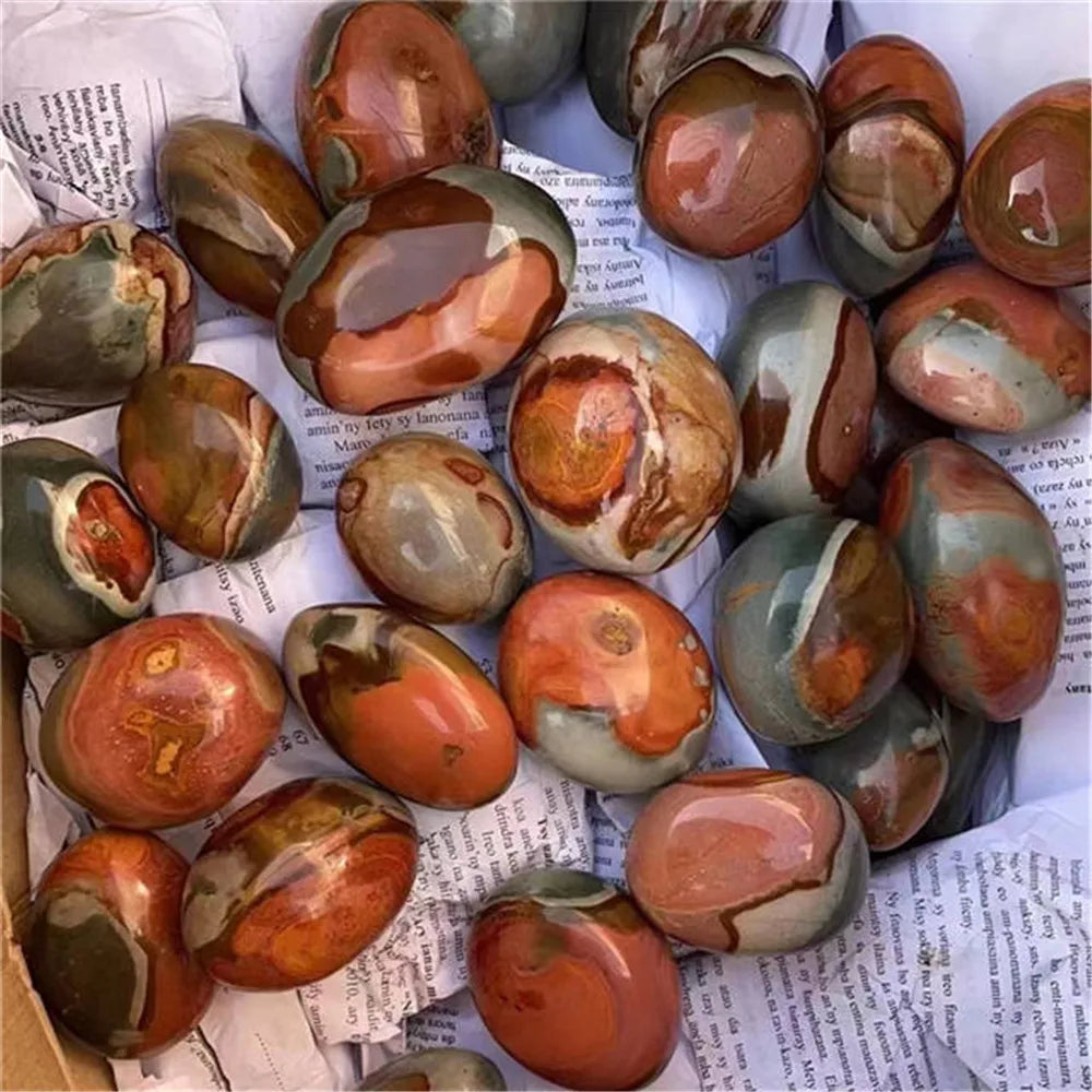 Natural Madagascar Marine Agate Hot Compress Massage Stone Freeform Meditation Chakra Healing Crystals Gem Raw