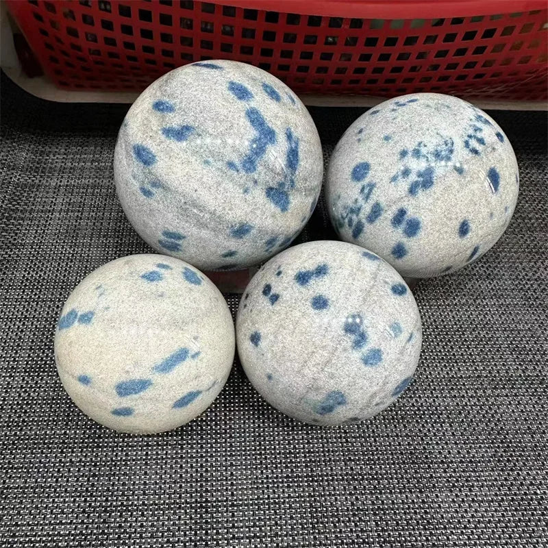 Natural Stone Poilshed Quartz K2 Crystal Gemstone Sphere Healing Gem Craft Reiki Decoration Ball