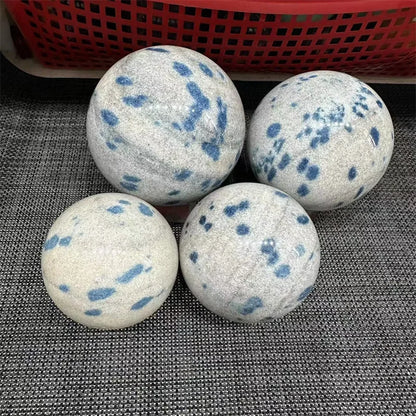 Natural Stone Poilshed Quartz K2 Crystal Gemstone Sphere Healing Gem Craft Reiki Decoration Ball