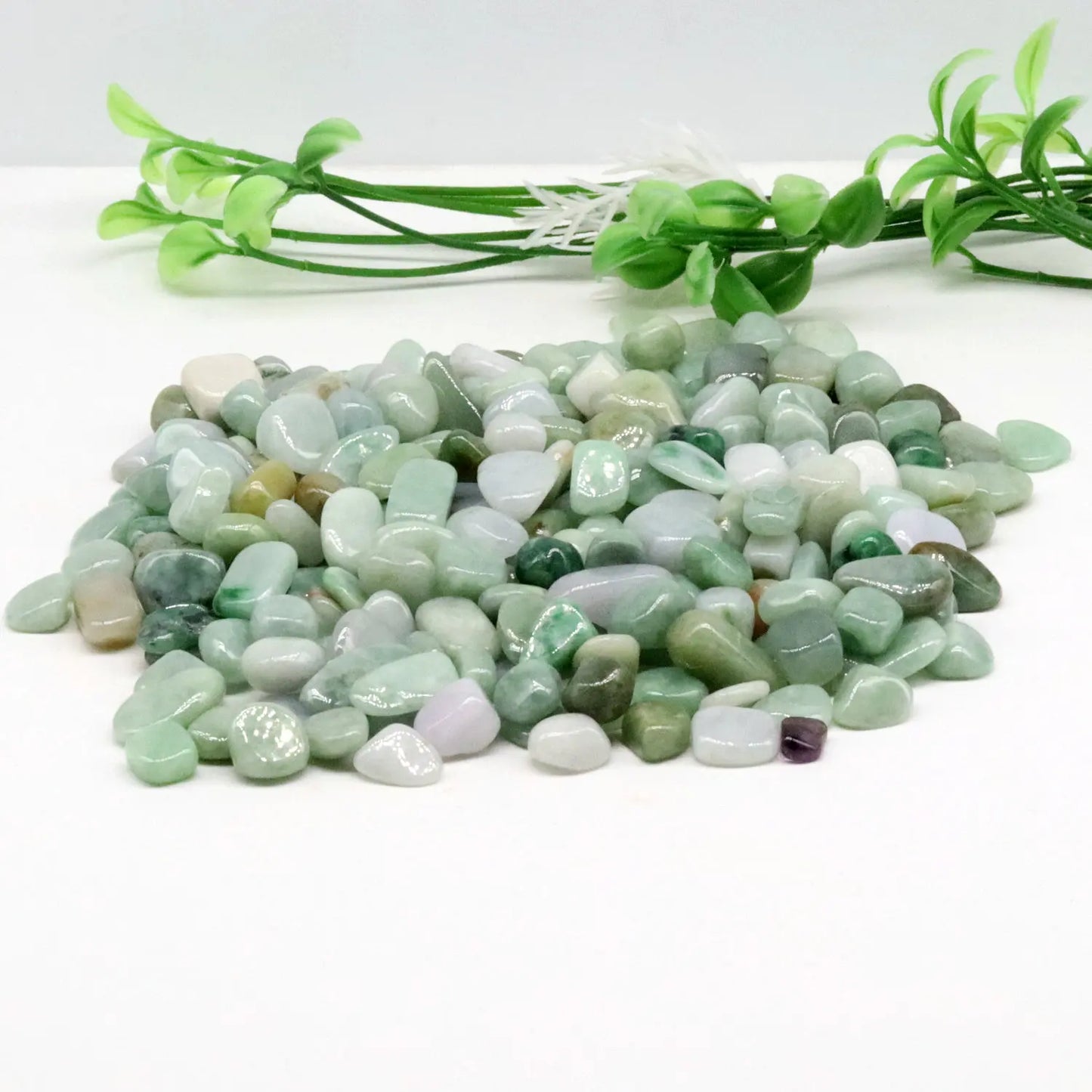 Natural Crystal Jadeite, Raw Gem Mineral Stone, Rock Gravel Specimen, Healing Reiki, 9-12mm, 100g