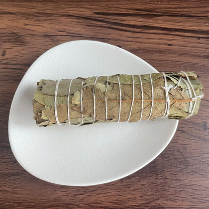 Bay Leaves Sage Smudge Stick Incense Sage - alternative Clesaning wand Smudging Kit stick 4" Bundle