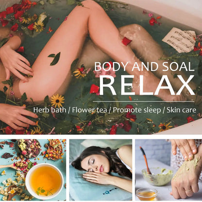 21 Pack Dried Flowers for Candle Making,100% Natural Dried Herbs Kit for Soap Making,Bath,Resin Jewelry Making,Lavender,Rose