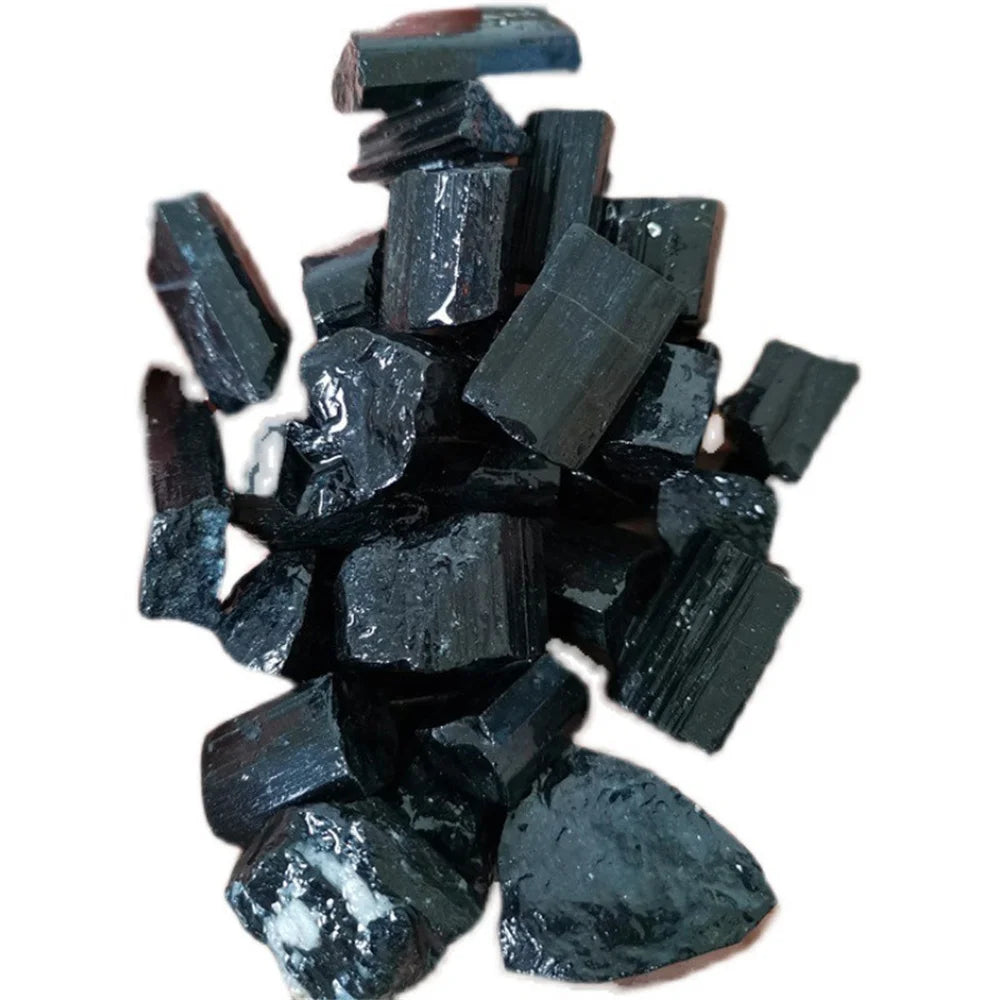 Black Tourmaline Gravel Raw Gem Mineral Specimen Natural Crystal Stone Healing Magic Advanced Collection Eliminate Magnetism