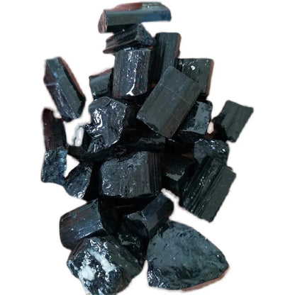 Black Tourmaline Gravel Raw Gem Mineral Specimen Natural Crystal Stone Healing Magic Advanced Collection Eliminate Magnetism