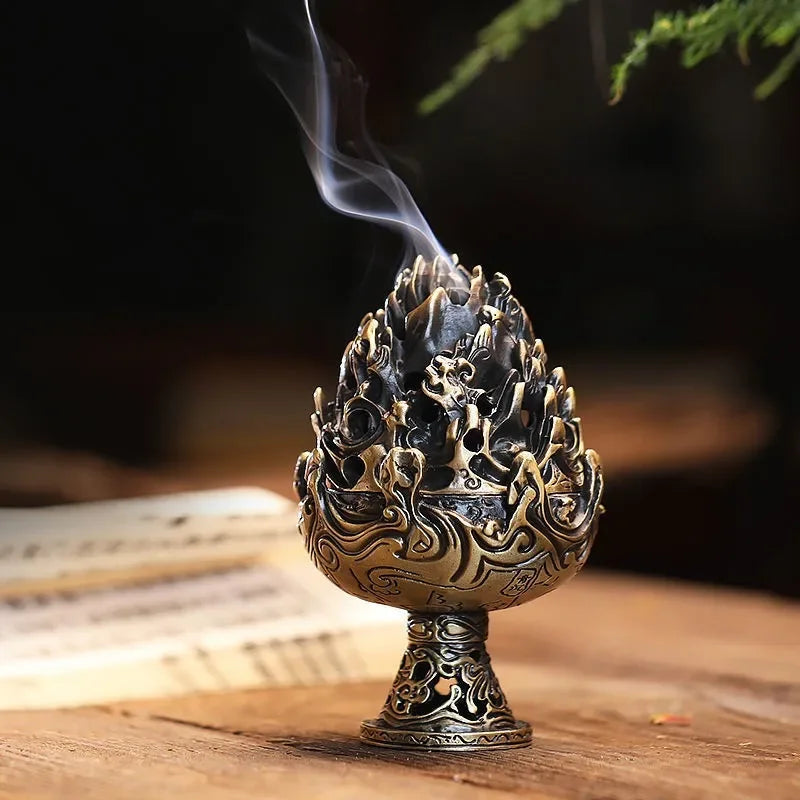 Mixed Natural Incense Rose Jasmine Lavender Osmanthus Sakura Smoke Cone Reflux Tower Incense Backflow Incense Bullet Sage