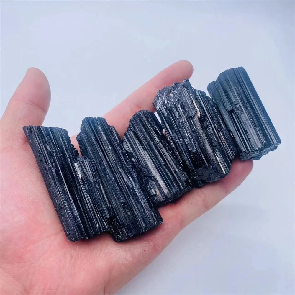 Black Tourmaline Gravel Raw Gem Mineral Specimen Natural Crystal Stone Healing Magic Advanced Collection Eliminate Magnetism