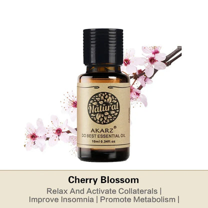 AKARZ Cherry Blossom Essential Oil Natural Skin Whitening Restore Skin Elasticity Relax Cherry Blossom Oil