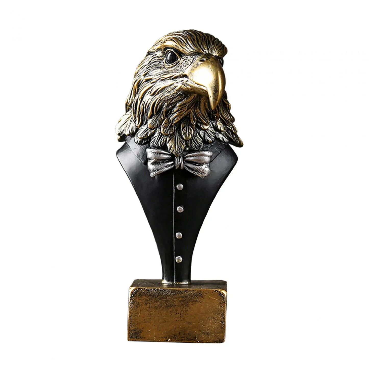 Eagle Statue Resin Collectible Home Decor Artwork Adornment Bird Statue Eagle Sculptures for Bathroom Desk Office Bookshelf Home