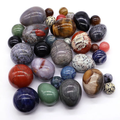 Wholesale Lot Random Natural Crystal Sphere Ball Egg Stone Quartz Polished Globe Desk Home Decoration Exquisite Souvenirs Gift