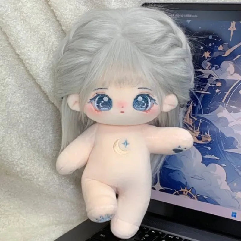 20cm Baby Doll with hair Plush Doll's Toy Dolls Accessories for our generation Korea Kpop EXO idol Dolls