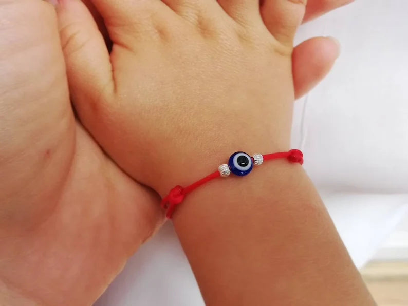 Evil eye baby bracelet，red bracelet for children