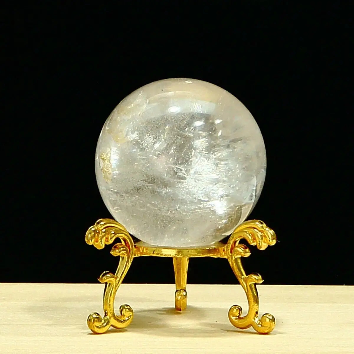 5cm Natural White Crystal Clear Quartz Crystal Sphere Ball Healing Meditation