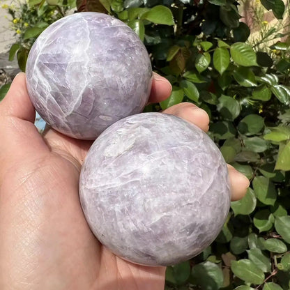Natural Phosphosiderite Quartz Ball Sphere Crystal Rocks Ziyun Mother Mineral Precious Gems Indie Jewelry Collecting Decorations