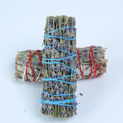 Lavender Incense White Sage Smudge Sticks Palo Santo Holy Wood Incense Sticks Indoor Fragrance Purifying Air Yoga Aromatherapy