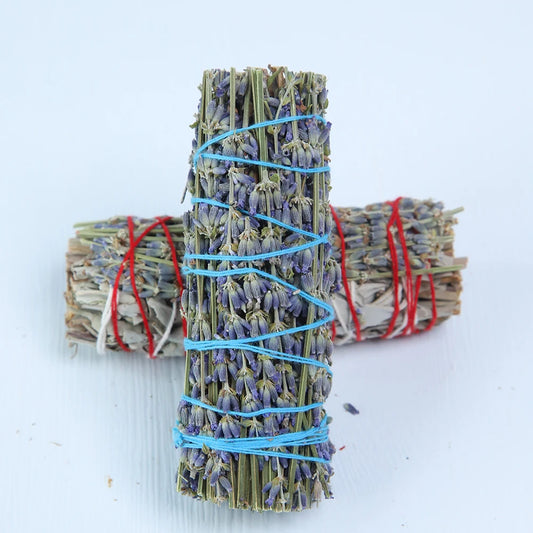 Lavender Incense White Sage Smudge Sticks Palo Santo Holy Wood Incense Sticks Indoor Fragrance Purifying Air Yoga Aromatherapy
