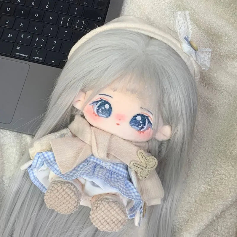 20cm Baby Doll with hair Plush Doll's Toy Dolls Accessories for our generation Korea Kpop EXO idol Dolls