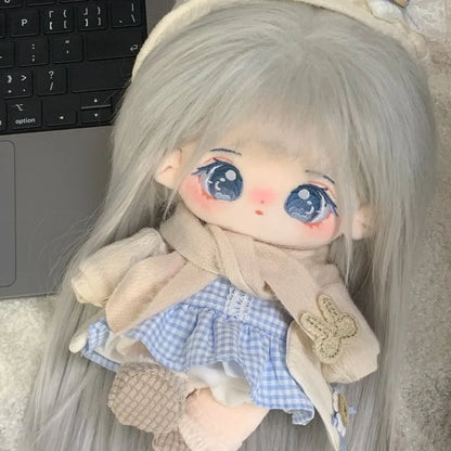 20cm Baby Doll with hair Plush Doll's Toy Dolls Accessories for our generation Korea Kpop EXO idol Dolls