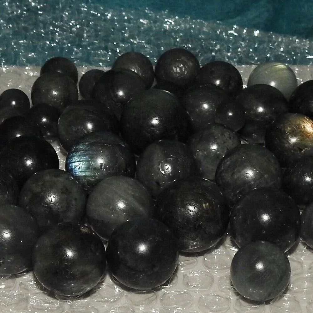 Mineraali Shine Natural Mini Labradorite Ball Spheres Gems Crystal Reiki Collection for Home Healing Spiritual Genuine Moonstone